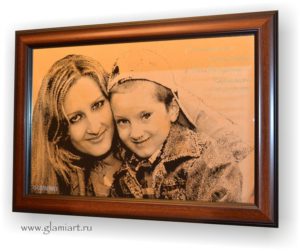 Портрет на зеркале Мама и Сынок